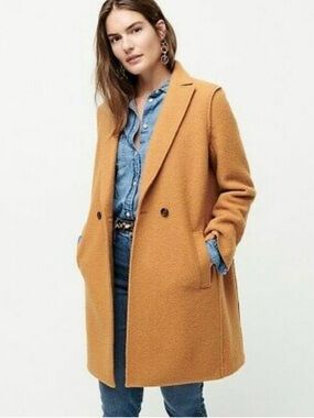 J. Crew Daphne Topcoat in Italian Boiled Wool